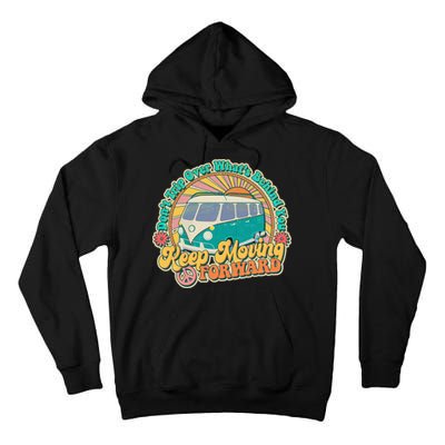 Vintage Retro VW Bus Keep Moving Forward Sunshine Tall Hoodie