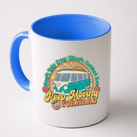 Vintage Retro VW Bus Keep Moving Forward Sunshine Coffee Mug