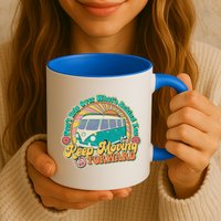 Vintage Retro VW Bus Keep Moving Forward Sunshine Mug