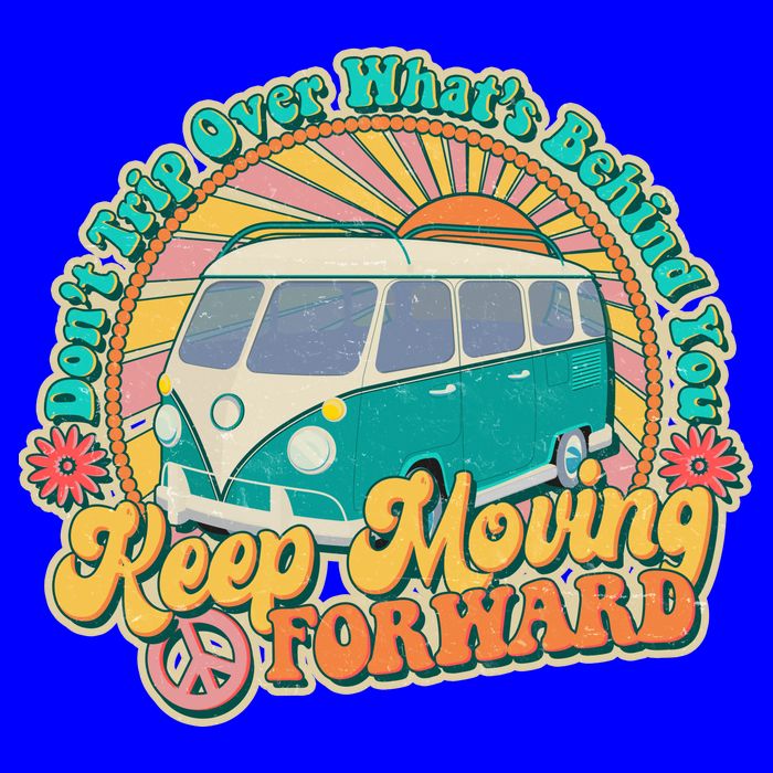Vintage Retro VW Bus Keep Moving Forward Sunshine Mug