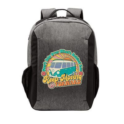 Vintage Retro VW Bus Keep Moving Forward Sunshine Vector Backpack