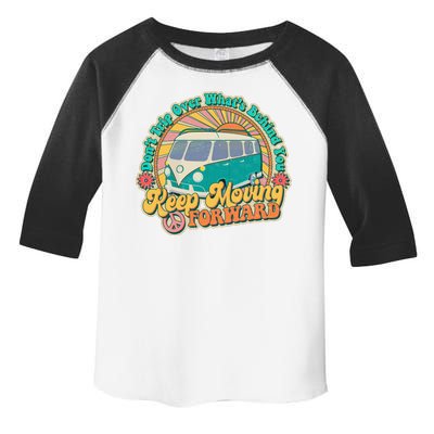 Vintage Retro VW Bus Keep Moving Forward Sunshine Toddler Fine Jersey T-Shirt