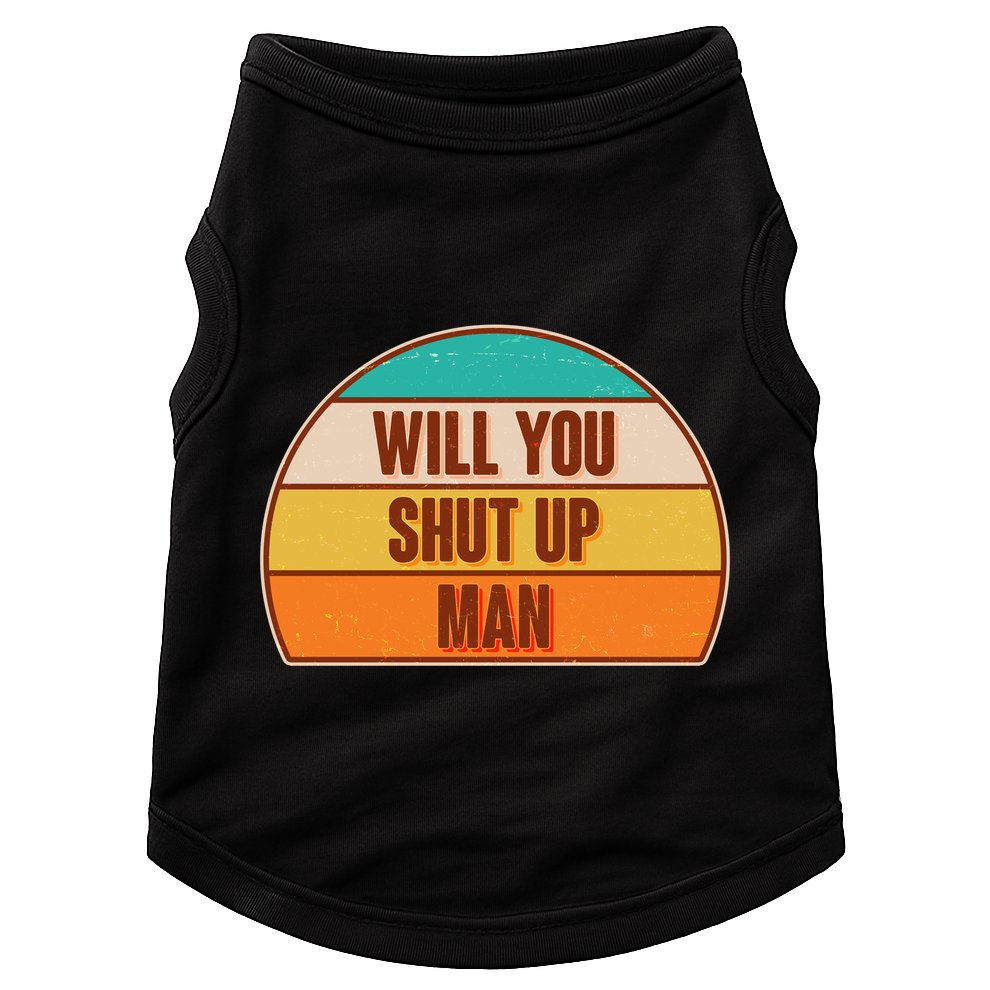 Vintage Retro Will You Shut Up Man Biden Vs Trump Debate Doggie Tank