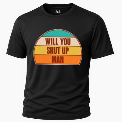Vintage Retro Will You Shut Up Man Biden Vs Trump Debate Performance Shirt
