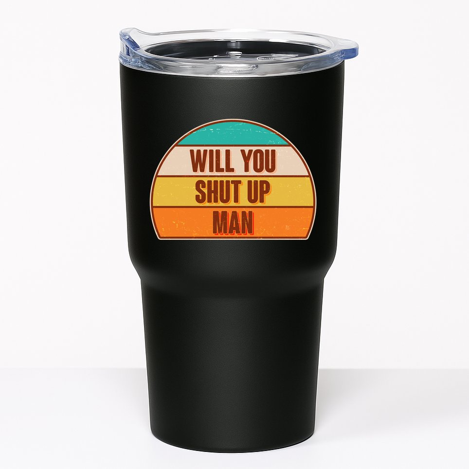 Vintage Retro Will You Shut Up Man Biden Vs Trump Debate Tumbler