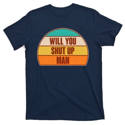 Vintage Retro Will You Shut Up Man Biden Vs Trump Debate T-Shirt