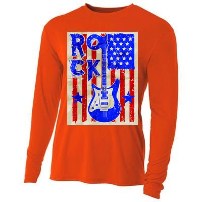 Vintage Rock Electric Guitar USA Cooling Performance Long Sleeve Crew