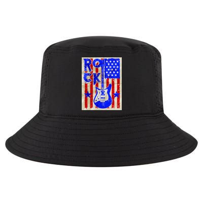 Vintage Rock Electric Guitar USA Cool Comfort Performance Bucket Hat
