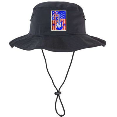 Vintage Rock Electric Guitar USA Bucket Hat