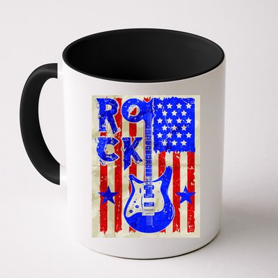 Vintage Rock Electric Guitar USA Mug