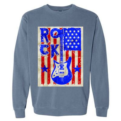 Vintage Rock Electric Guitar USA Garment-Dyed Sweatshirt