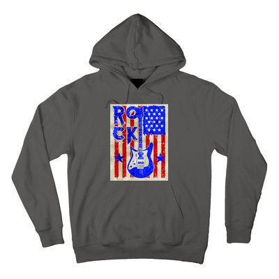 Vintage Rock Electric Guitar USA Hoodie