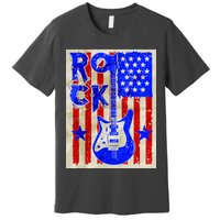 Vintage Rock Electric Guitar USA Premium T-Shirt