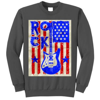 Vintage Rock Electric Guitar USA Tall Sweatshirt