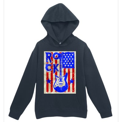 Vintage Rock Electric Guitar USA Urban Pullover Hoodie