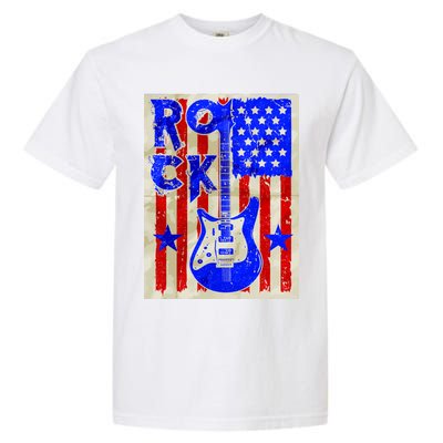 Vintage Rock Electric Guitar USA Garment-Dyed Heavyweight T-Shirt