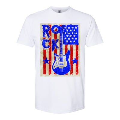 Vintage Rock Electric Guitar USA Softstyle CVC T-Shirt