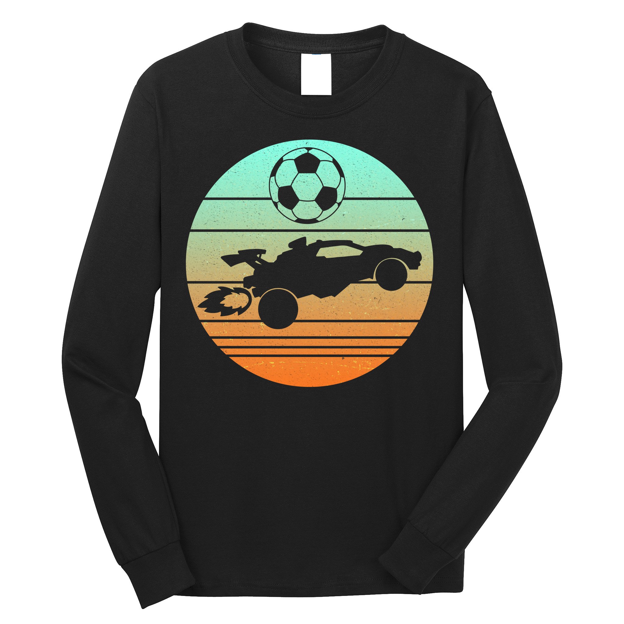 Vintage Rocket RC Soccer Car League Gamer Long Sleeve Shirt