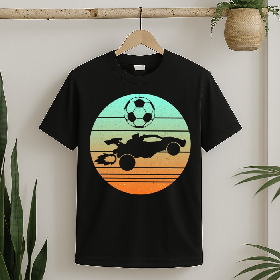 Vintage Rocket RC Soccer Car League Gamer T-Shirt