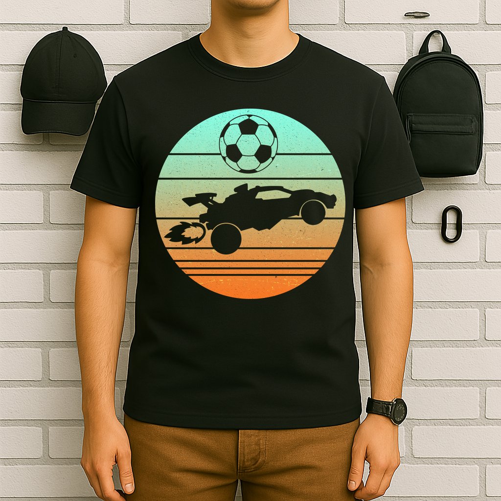 Vintage Rocket RC Soccer Car League Gamer T-Shirt