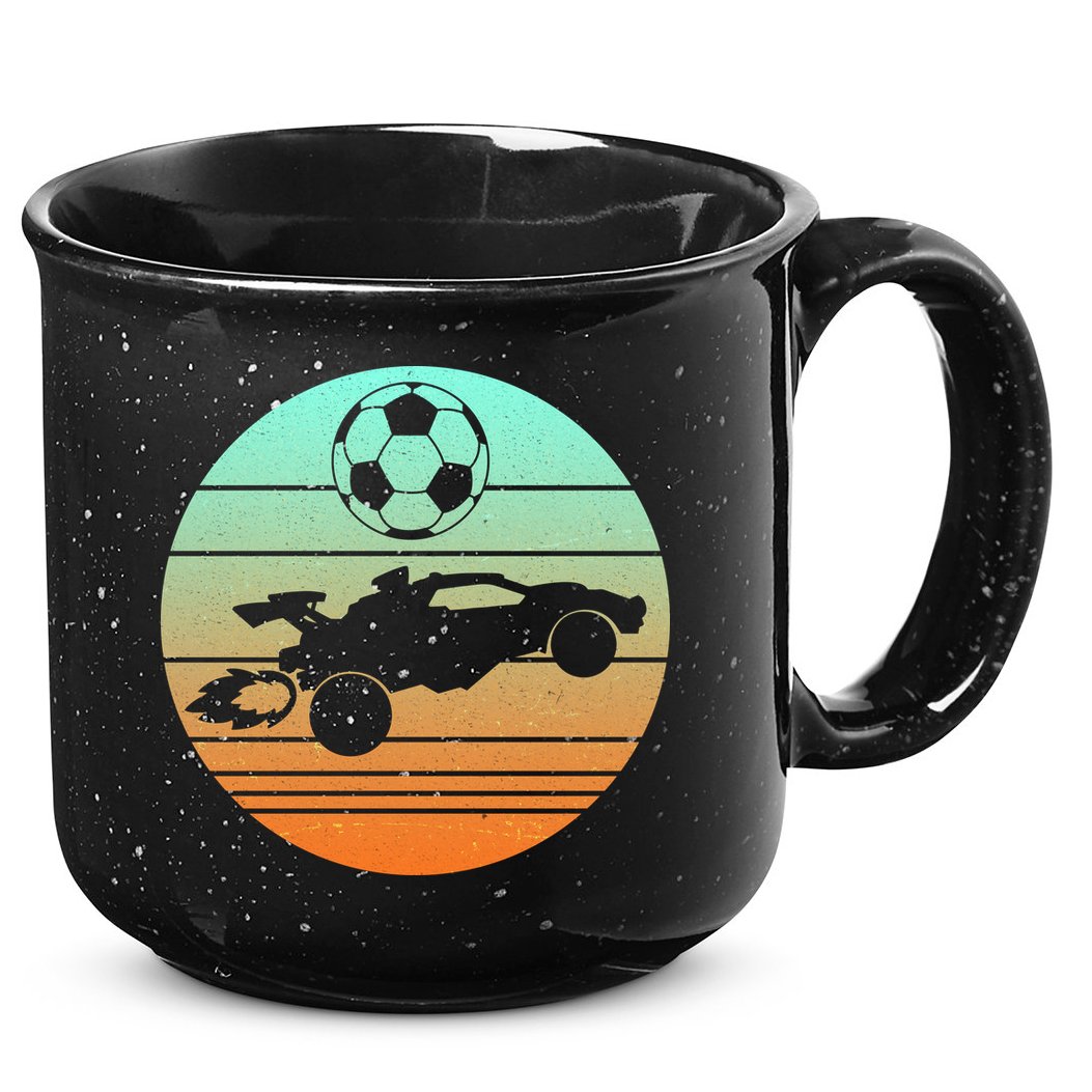 Vintage Rocket RC Soccer Car League Gamer 15oz Campfire Ceramic Mug