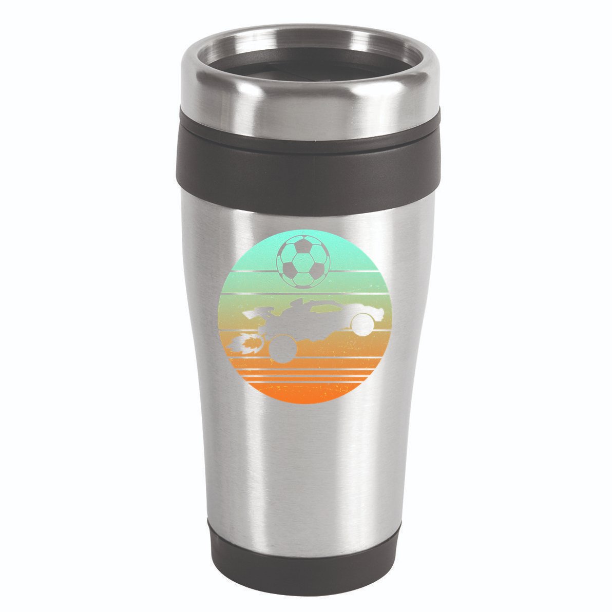 Vintage Rocket RC Soccer Car League Gamer 16oz Travel Tumbler