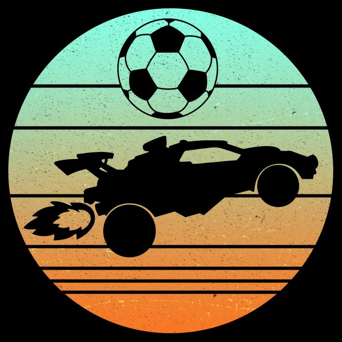 Vintage Rocket RC Soccer Car League Gamer Poster