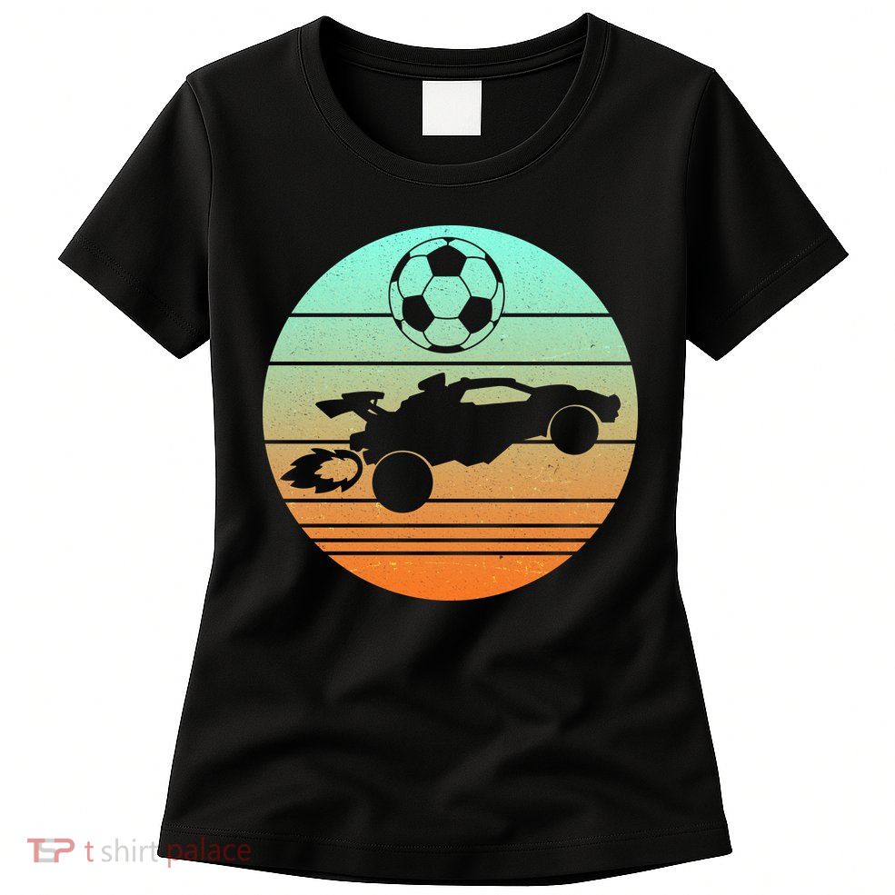Vintage Rocket RC Soccer Car League Gamer Womens T-Shirt