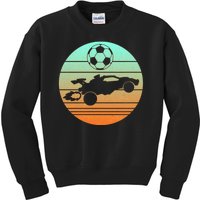 Vintage Rocket RC Soccer Car League Gamer Kids Sweatshirt