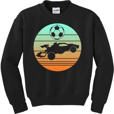 Vintage Rocket RC Soccer Car League Gamer Kids Sweatshirt