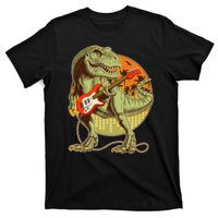 Vintage Rocking Guitar T-Rex Dinosaur T-Shirt