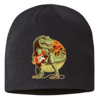 Vintage Rocking Guitar T-Rex Dinosaur Sustainable Beanie