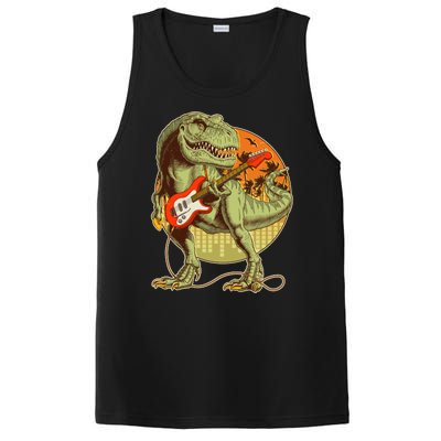 Vintage Rocking Guitar T-Rex Dinosaur PosiCharge Competitor Tank