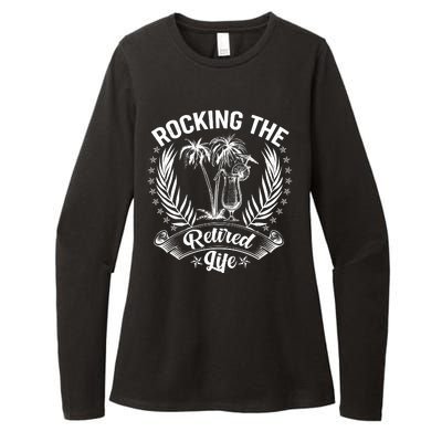 Vintage Rocking The Retired Life Womens CVC Long Sleeve Shirt