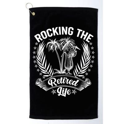 Vintage Rocking The Retired Life Golf Towel