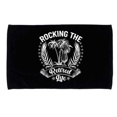 Vintage Rocking The Retired Life Microfiber Hand Towel