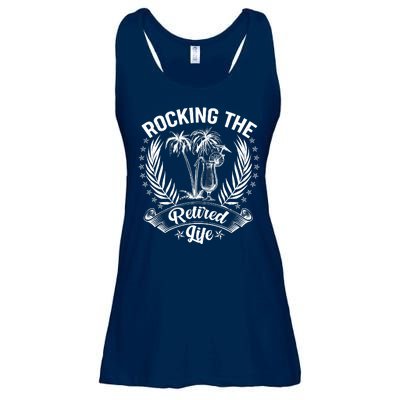 Vintage Rocking The Retired Life Ladies Essential Flowy Tank