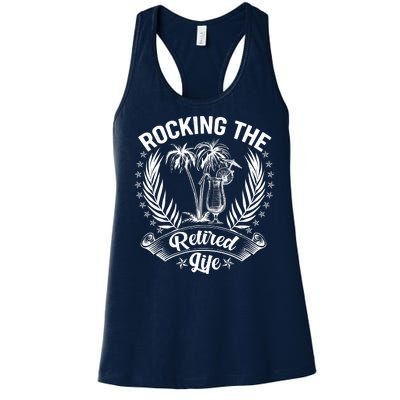 Vintage Rocking The Retired Life Women's Racerback Tank