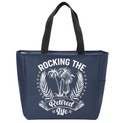 Vintage Rocking The Retired Life Zip Tote Bag