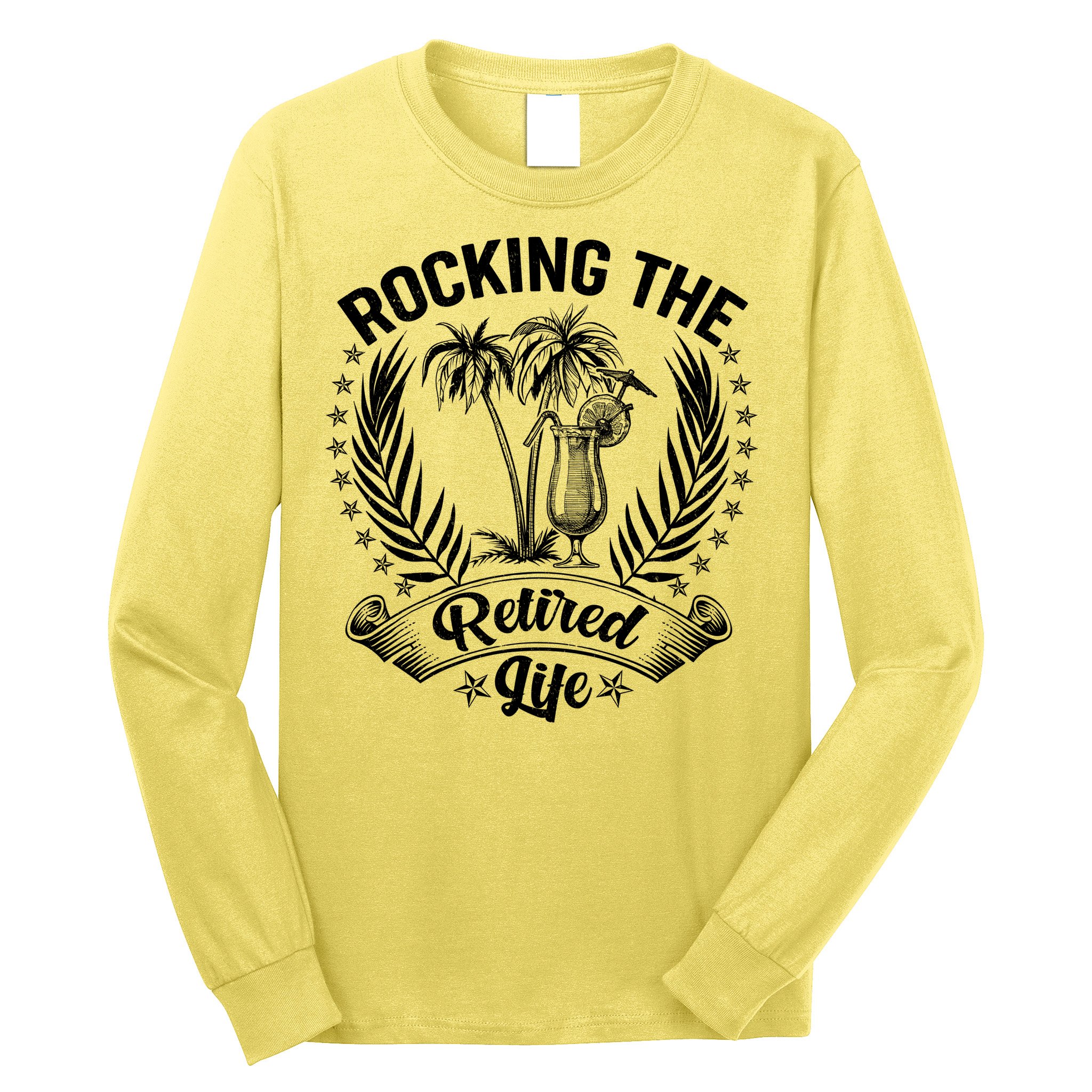 Vintage Rocking The Retired Life Long Sleeve Shirt
