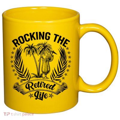 Vintage Rocking The Retired Life 11oz C Handle Ceramic Mug