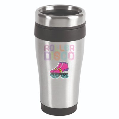 Vintage Roller Disco Skater 16oz Travel Tumbler