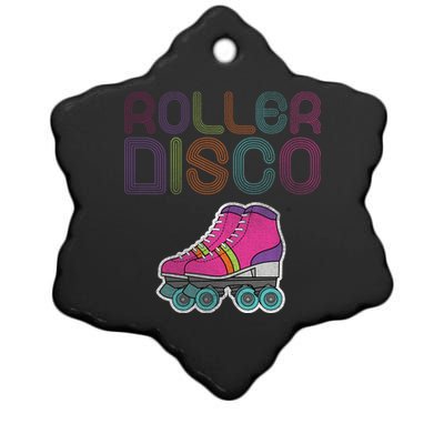 Vintage Roller Disco Skater Ceramic Star Ornament