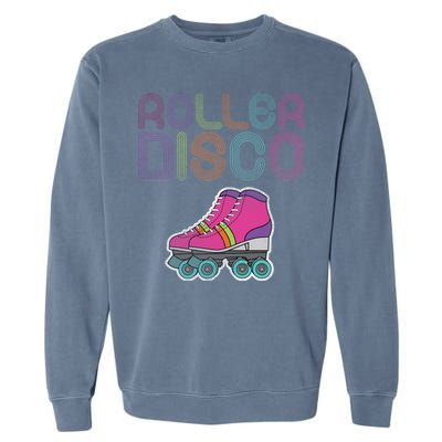 Vintage Roller Disco Skater Garment-Dyed Sweatshirt