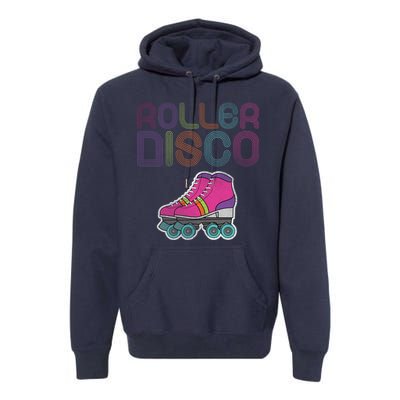 Vintage Roller Disco Skater Premium Hoodie