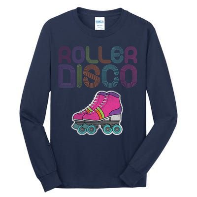 Vintage Roller Disco Skater Tall Long Sleeve T-Shirt