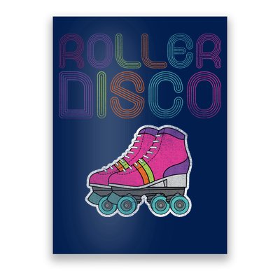 Vintage Roller Disco Skater Poster