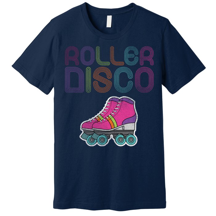 Vintage Roller Disco Skater Premium T-Shirt