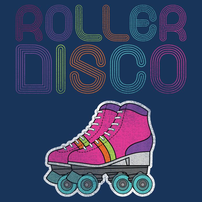 Vintage Roller Disco Skater Baby Bodysuit