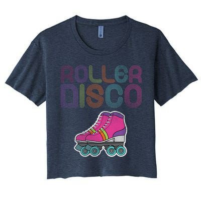 Vintage Roller Disco Skater Crop Top